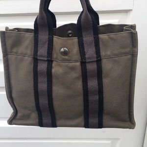 Hermes canvas tote
